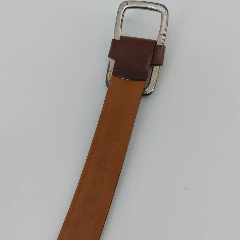 Lauren Ralph Womens Belt Small Brown Leather Grandmacore